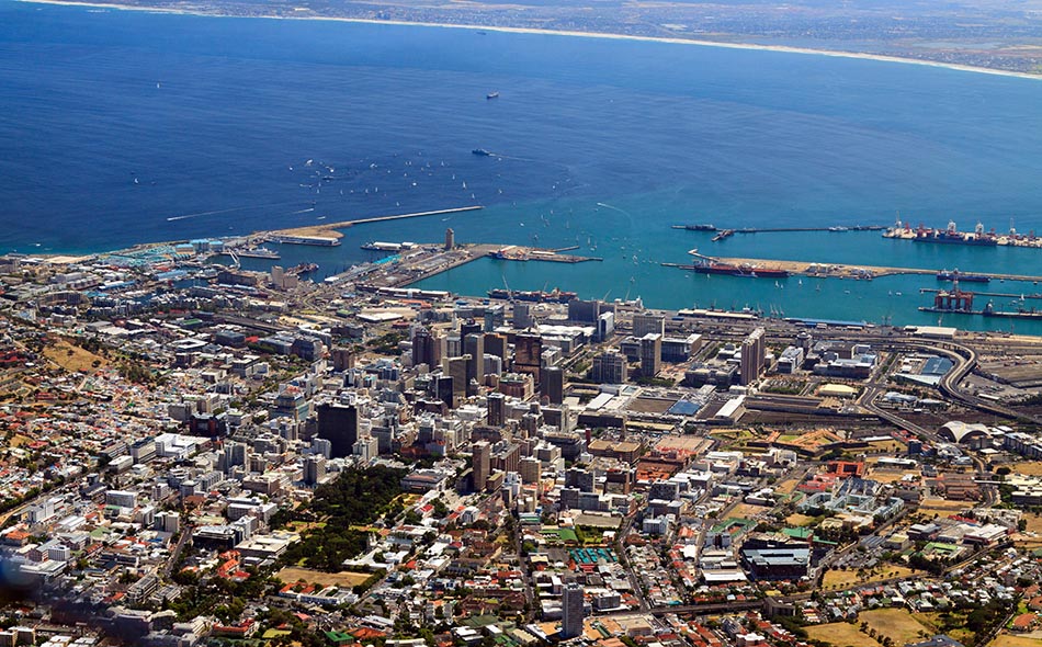 Kaapstad-vanaf-Tafelberg, 15 januari 2011