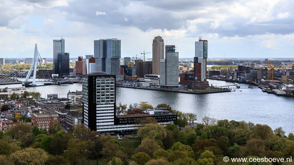 Rotterdam vanaf Euromast, 26 april 2017